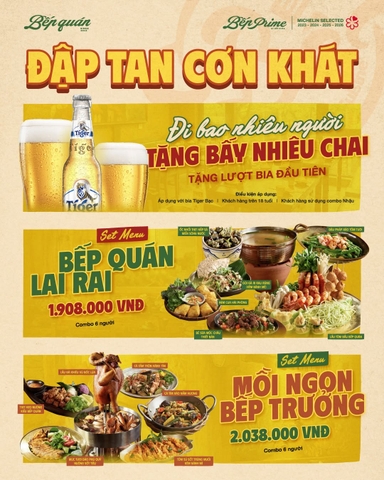 Đi Bao Nhiêu Người, Bếp Quán Tặng Bấy Nhiêu Chai Tiger Bạc!